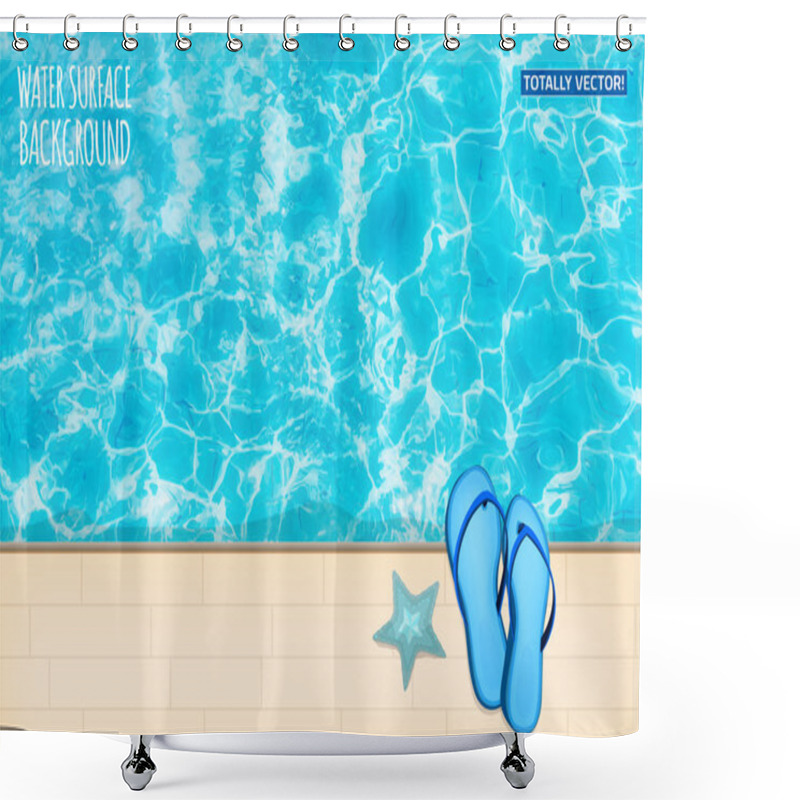 Personality  Water Surface Shower Curtains