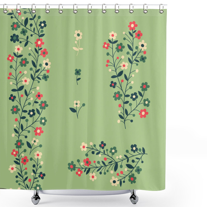 Personality  Flowering Branches Shower Curtains