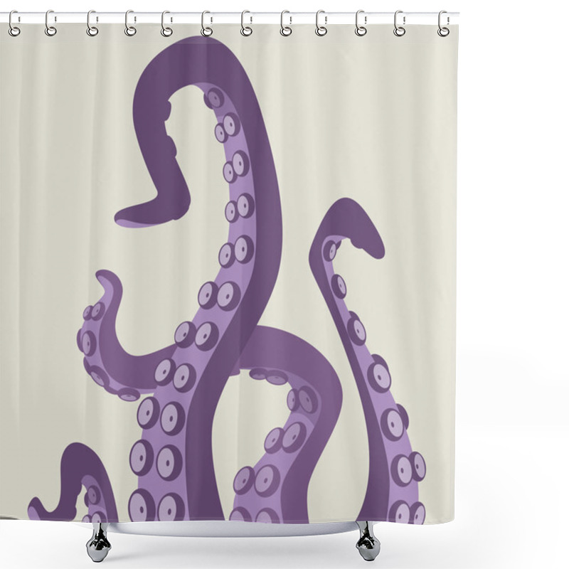 Personality  Tentacles Shower Curtains