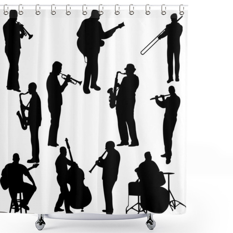 Personality  Musicians Shower Curtains