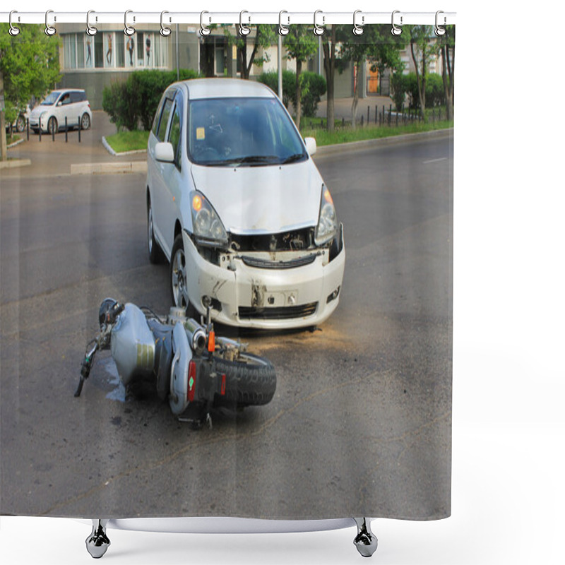 Personality  Traffic Accident 07.06.13 Shower Curtains