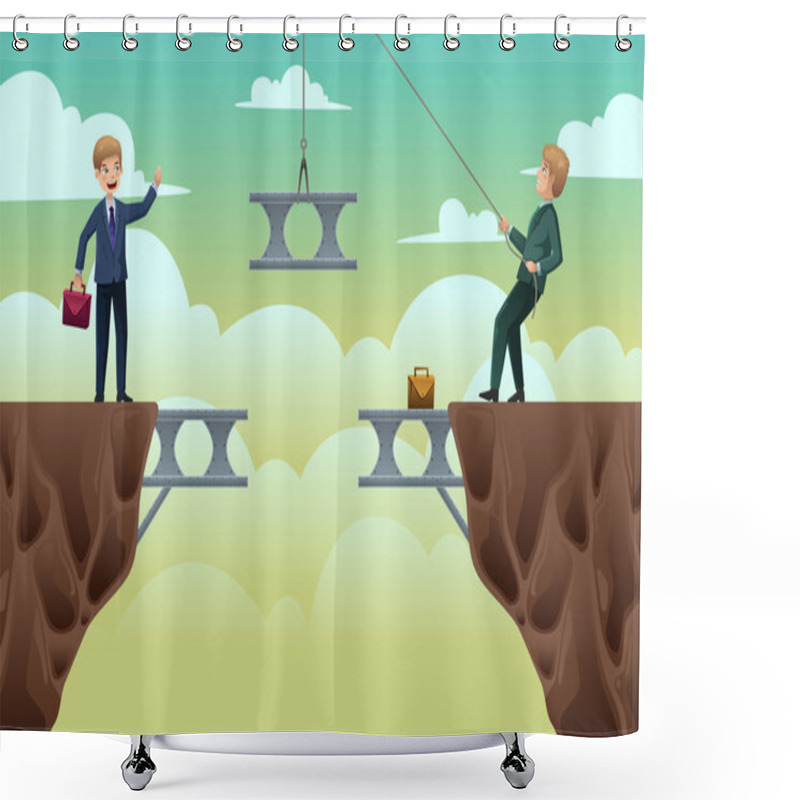 Personality  Business Concept Of Teamwork Shower Curtains