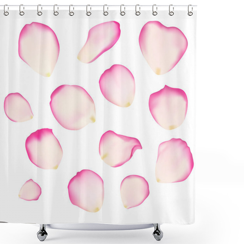 Personality  Set Of Bright Rose Petals Shower Curtains