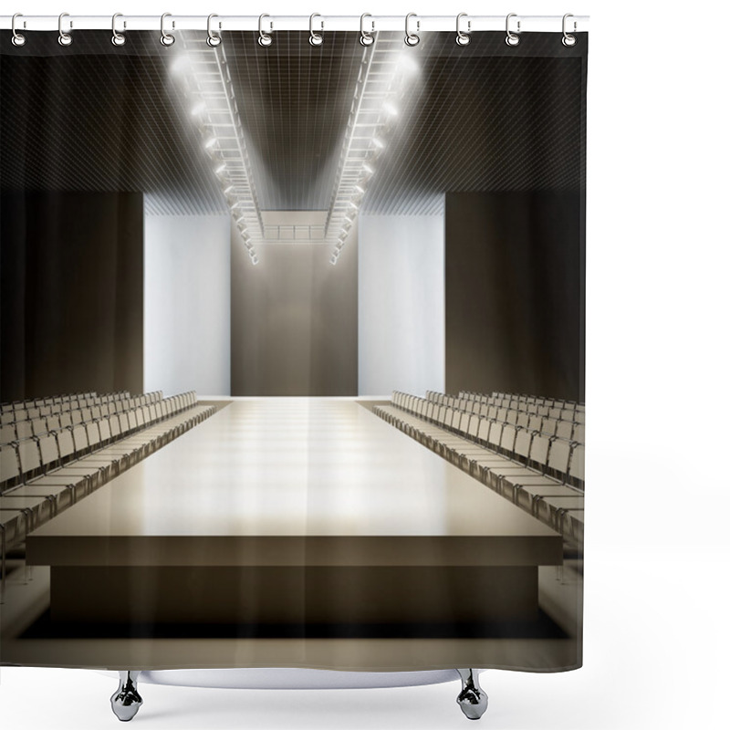 Personality  Fashion Empty Runway. Shower Curtains