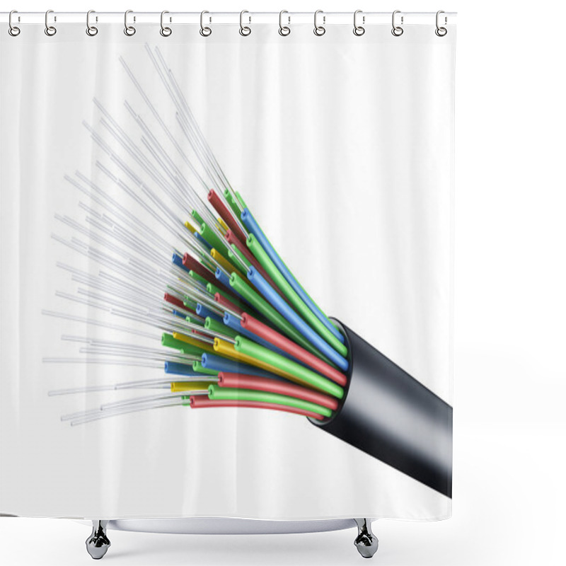 Personality  Optic Fiber Cable Shower Curtains