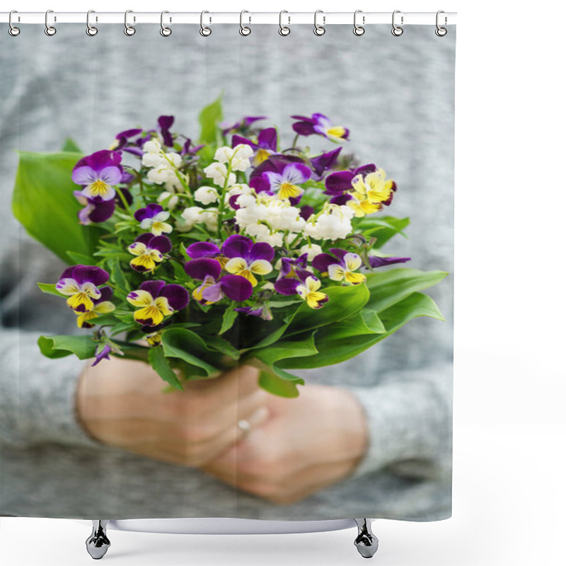 Personality  Bright Spring Bouquet  Shower Curtains