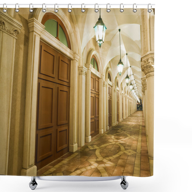 Personality  Corridor, Italian Building Style Shower Curtains