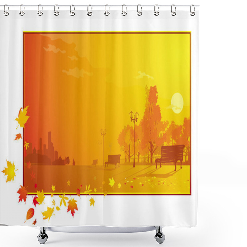 Personality  City Park Shower Curtains