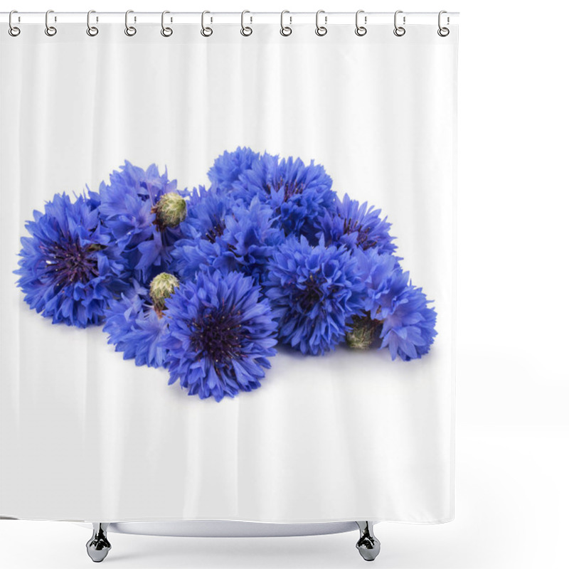 Personality  Blue Cornflowers Herb Shower Curtains