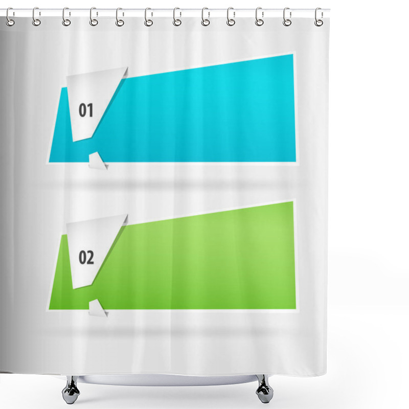 Personality  Vector Banners,  Vector Illustration   Shower Curtains