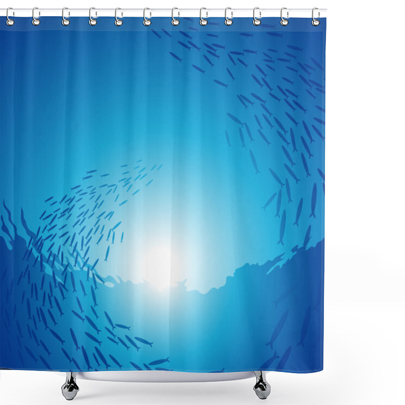 Personality  Underwater School Shower Curtains