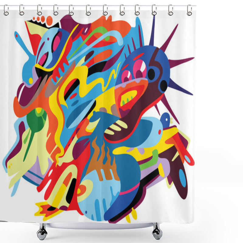 Personality  Abstract Shower Curtains