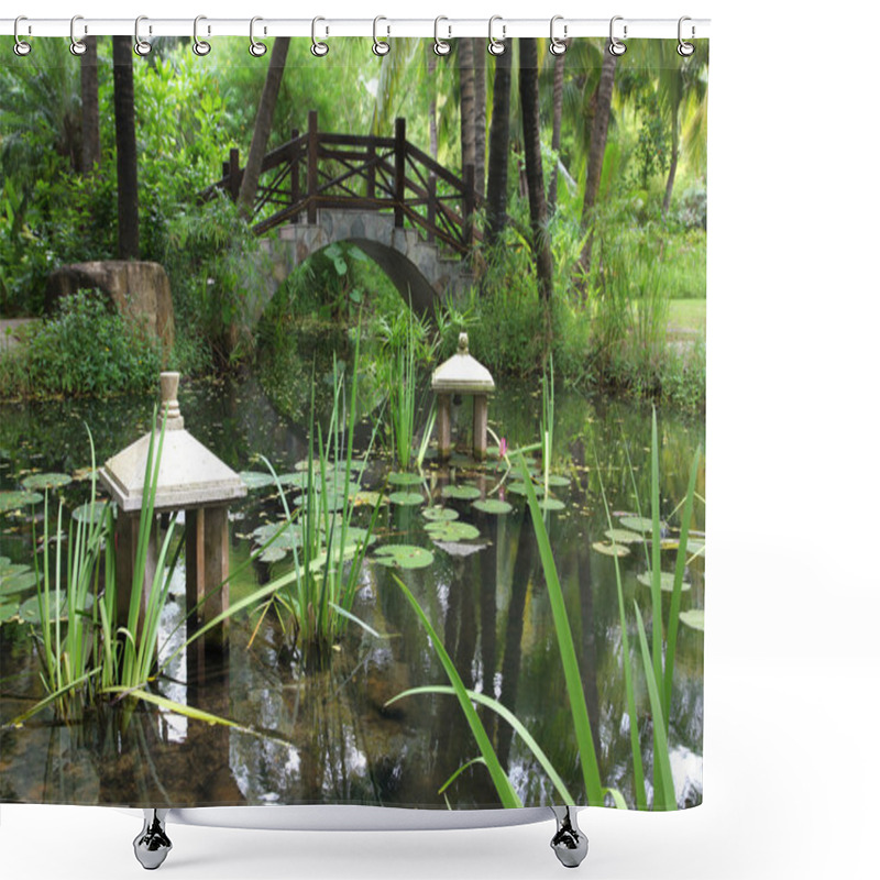 Personality  Classic Chinese Garden Shower Curtains