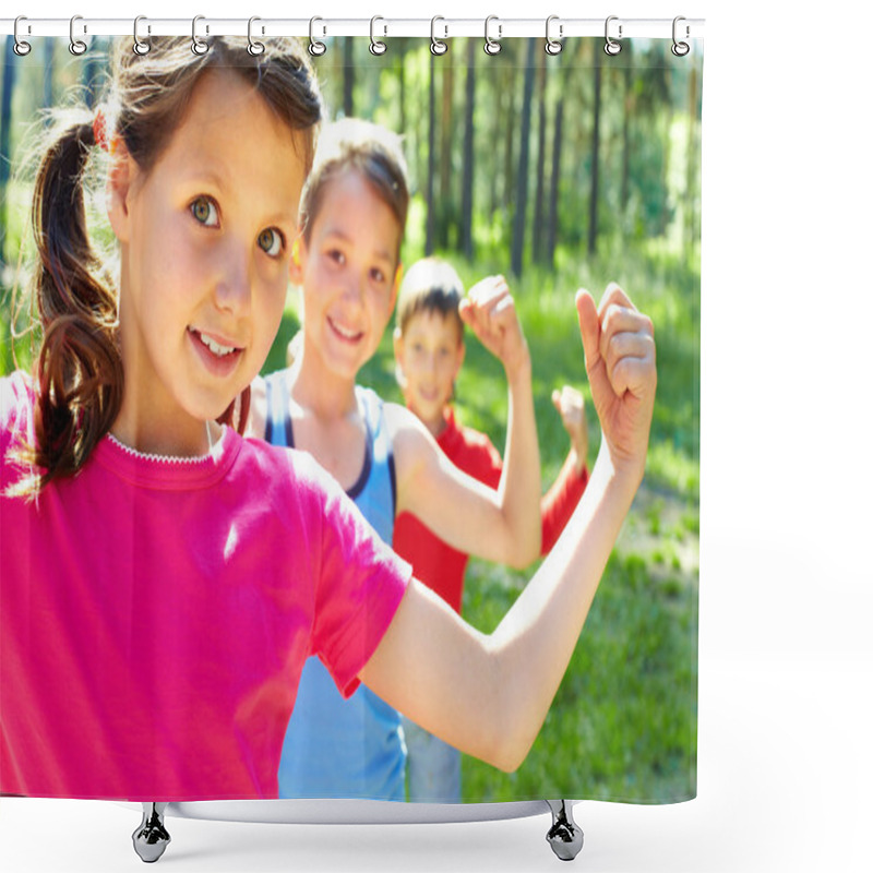 Personality  Strong Children Shower Curtains