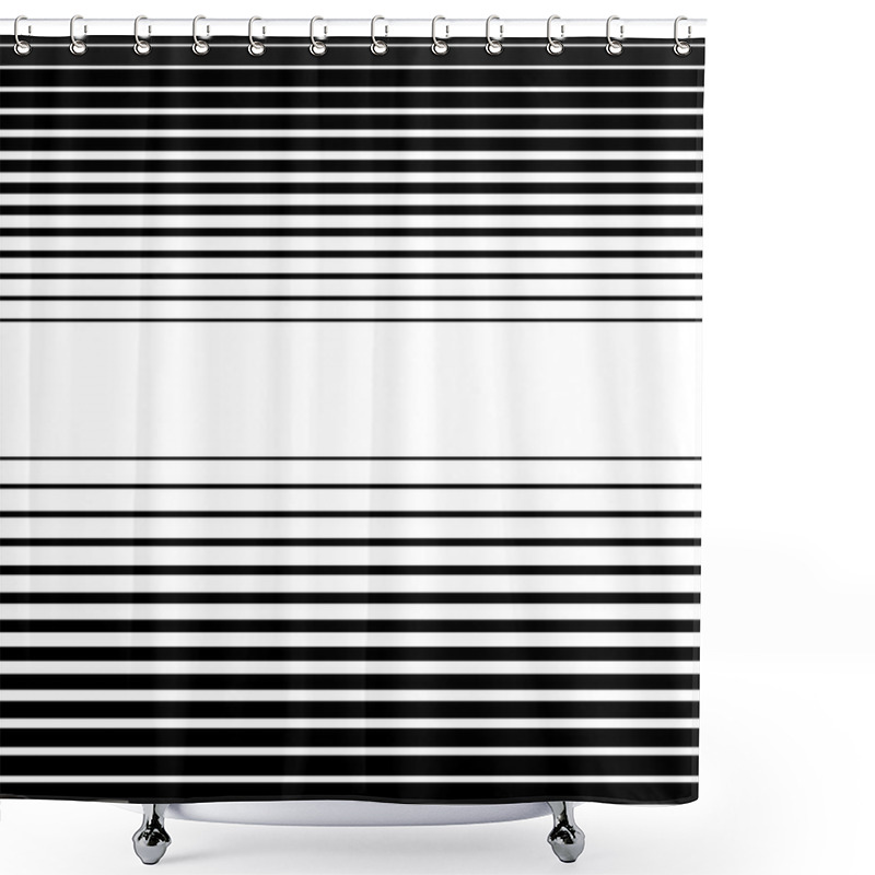 Personality  Straight, Horizontal Lines Pattern. Shower Curtains