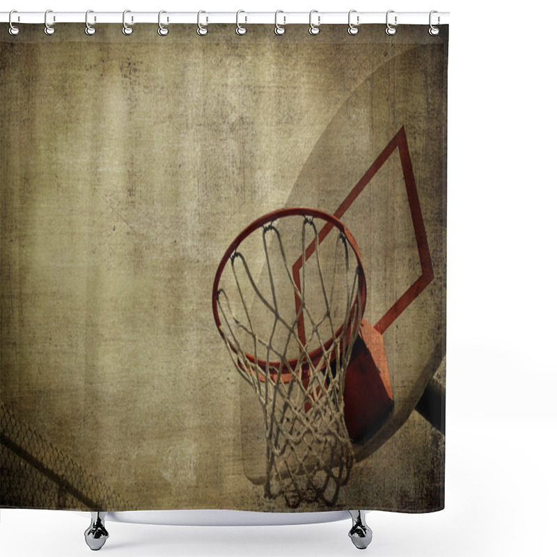 Personality  Basketball Basket Shower Curtains