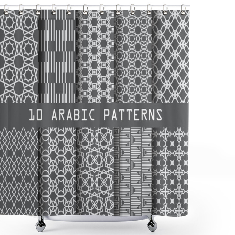 Personality  Arabic Texture Patterns Shower Curtains