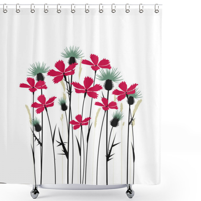 Personality  Flowers Shower Curtains