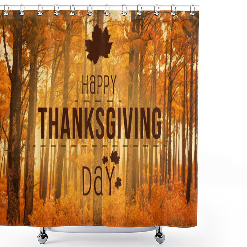 Personality  Happy Thanksgiving Day Shower Curtains