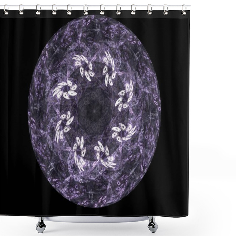 Personality  Geometry Of Space Series. Visually Attractive Backdrop Made Of Conceptual Grids Curves And Fractal Elements Suitable As Element  Shower Curtains