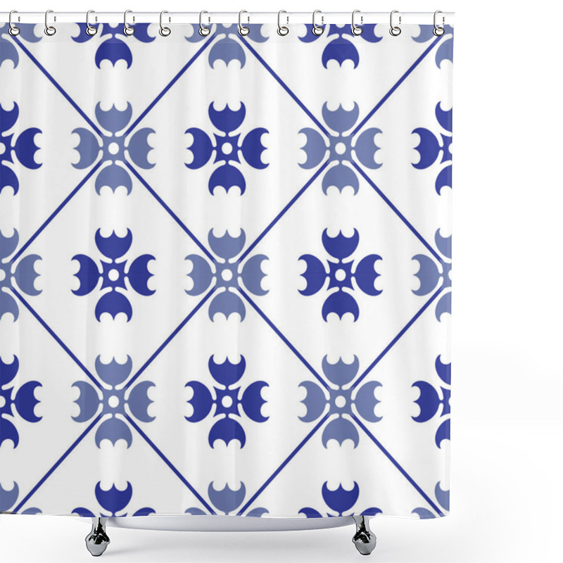 Personality  Cute Seamless Tile Pattern Shower Curtains