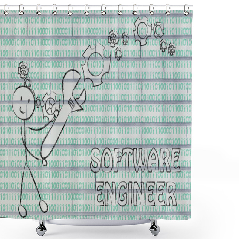 Personality  Being A Software Engineer Shower Curtains