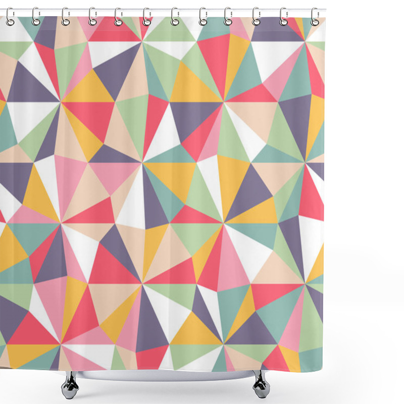 Personality  Geometric Pattern Shower Curtains