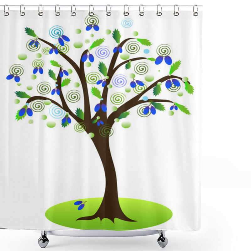 Personality  Plum Tree Shower Curtains