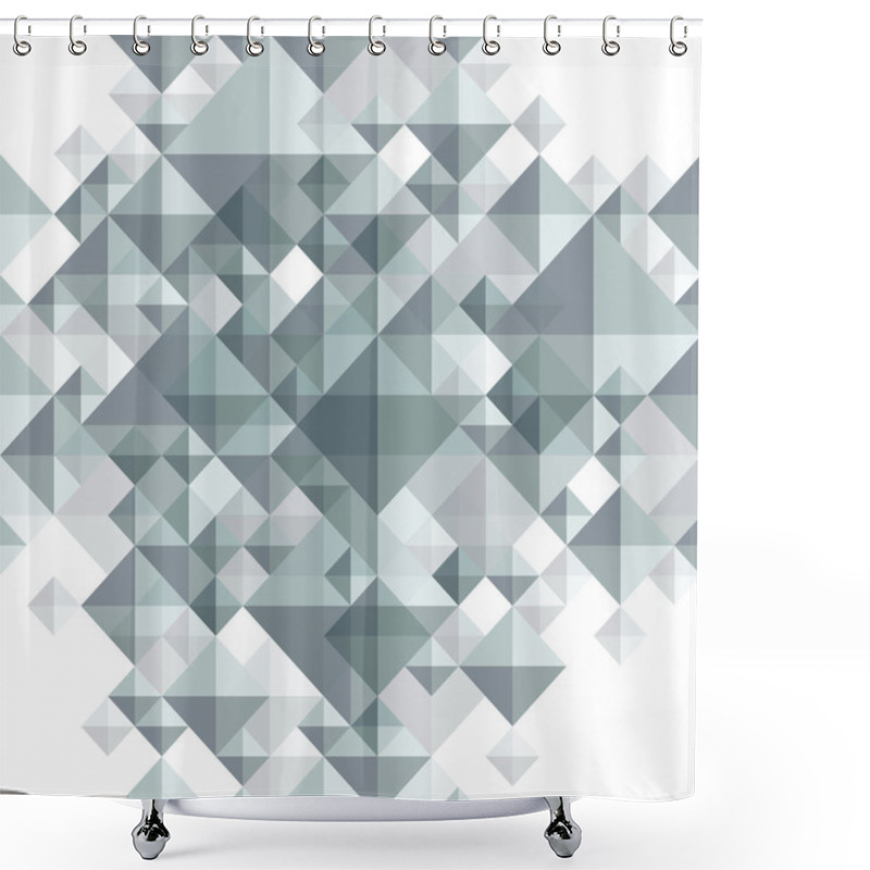 Personality  Geometric 3d Seamless Background. Shower Curtains