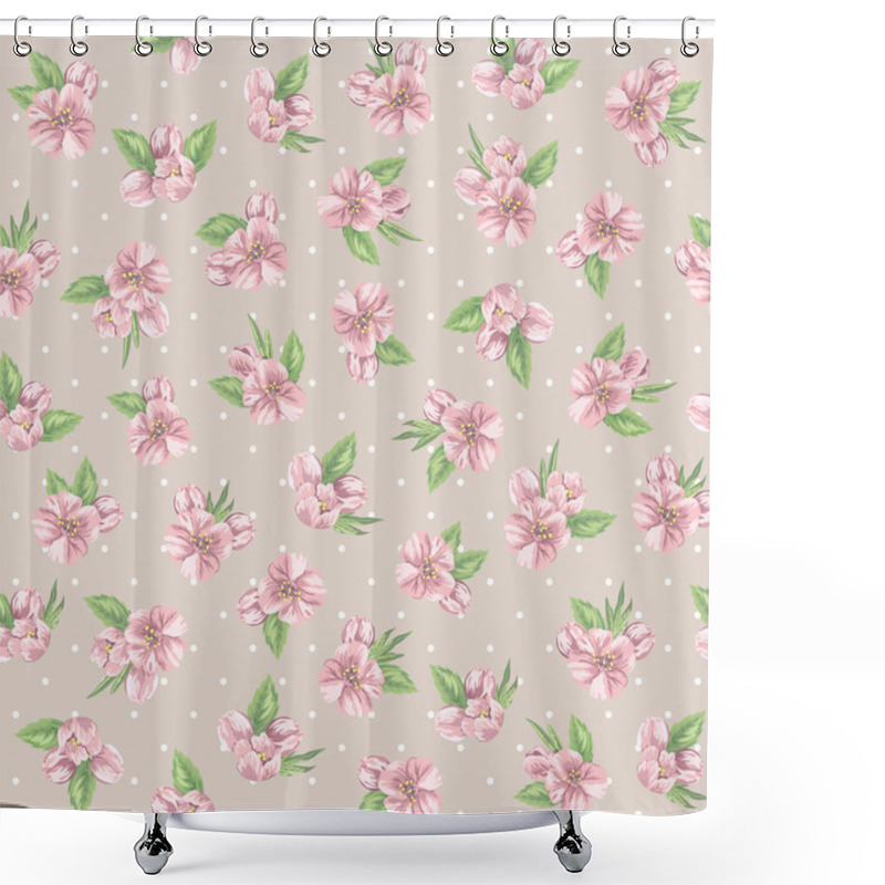 Personality  Floral Pattern With  Flowers Shower Curtains