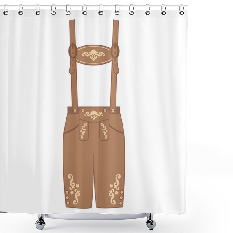 Personality  Traditional Austrian And Bavarian Lederhosen Shower Curtains