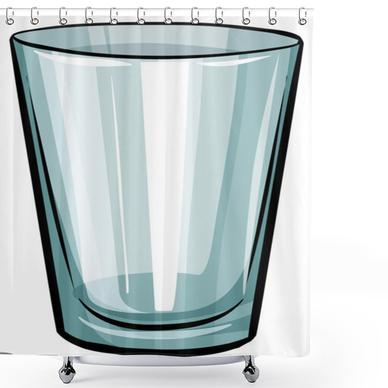 Personality  Clear Glass Shower Curtains