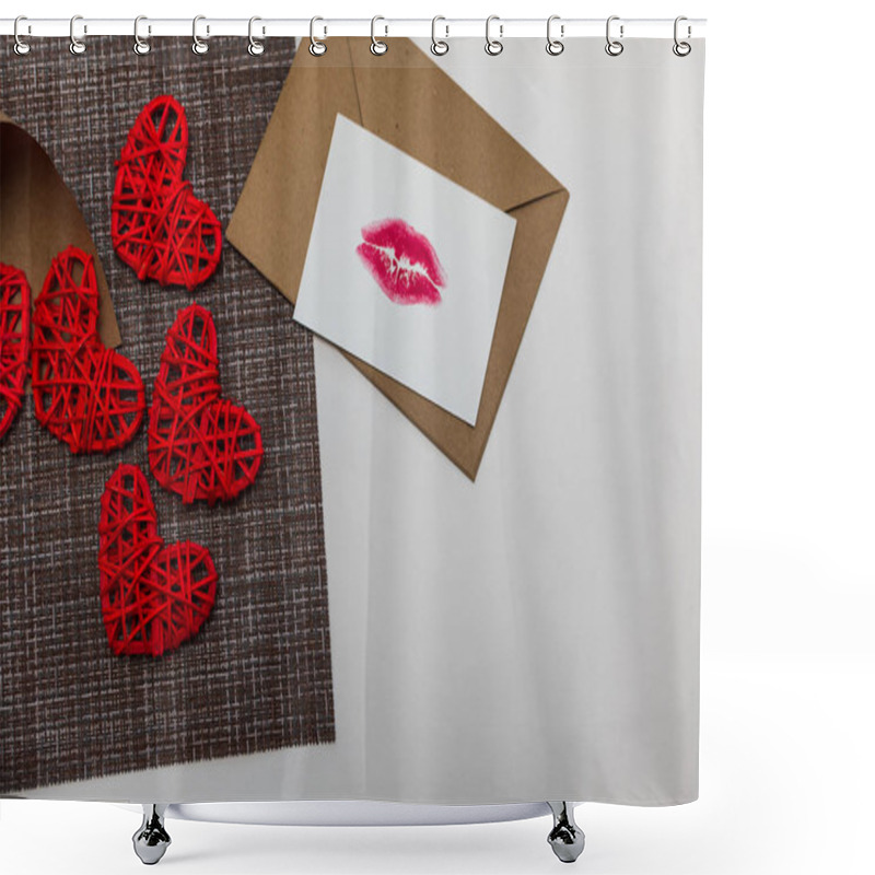 Personality  Craft Cone Bag With Hearts Shower Curtains