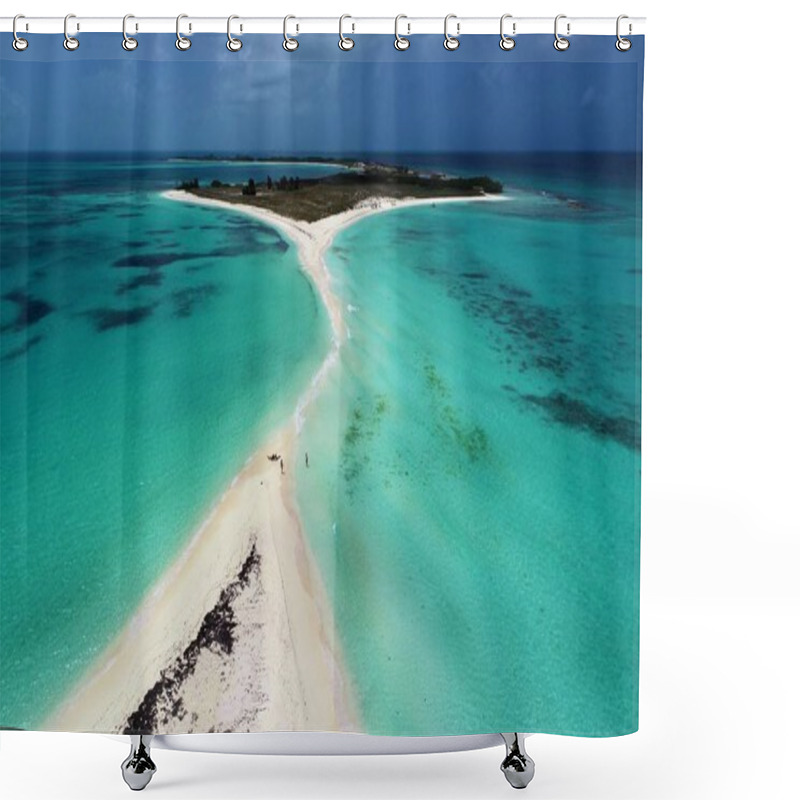 Personality  Caribbean Sea, Los Roques: Vacation Travel On Blue Sea And Paradisiac Islands. Dream. Tropical Vacation. Tropical Travel. Great Beach Scenery. Beautiful Landscape. Travel Scenery. Vacation Scenery. Deserted Beaches. Tranquility, Recreation Scene. Shower Curtains