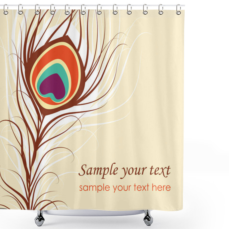 Personality  Peacock Feather Shower Curtains