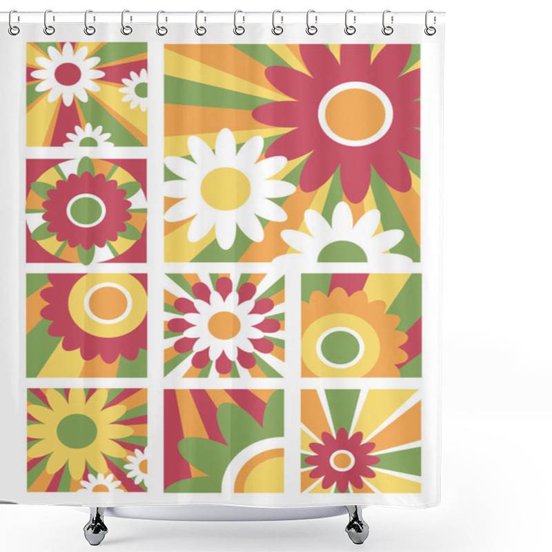 Personality  Little Flower Designs #4 Shower Curtains