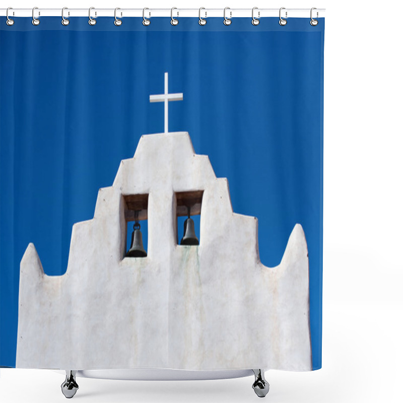 Personality  Bell Tower Of Mission San Jose De Laguna Shower Curtains