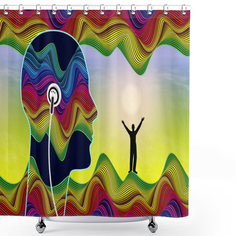 Personality  Subliminal Audio Messages Shower Curtains