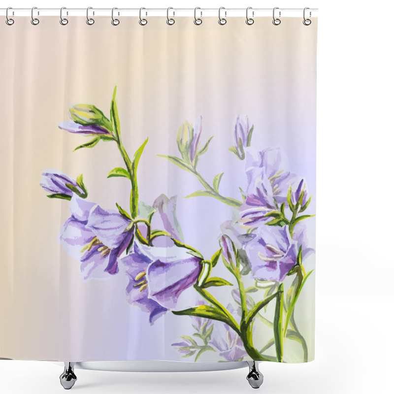 Personality  Spring Flowers Invitation Template Card Shower Curtains