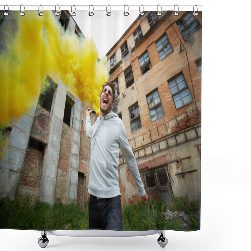 Personality  Protest Shower Curtains