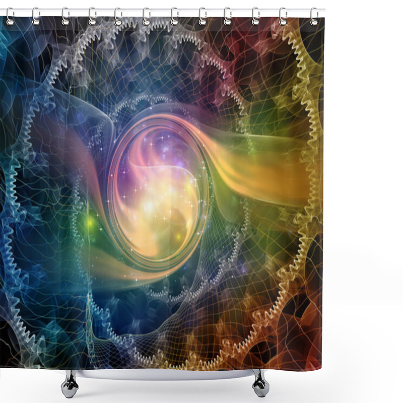 Personality  Inner Life Of Abstract Visualization Shower Curtains