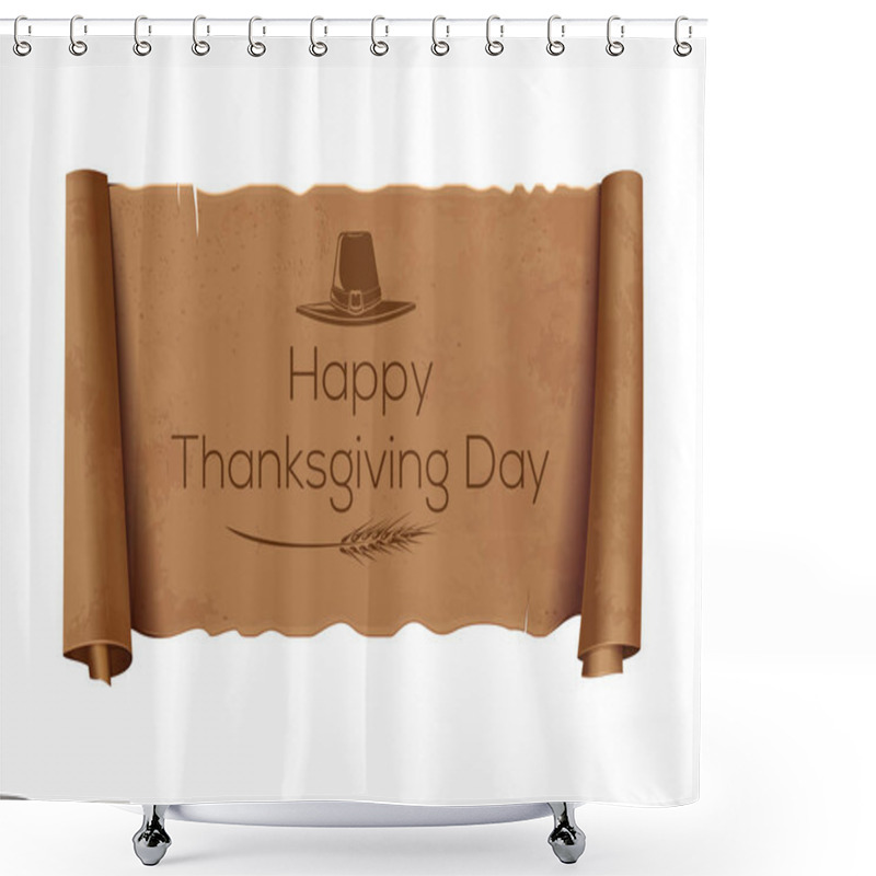 Personality  Thanksgiving Day Design Shower Curtains