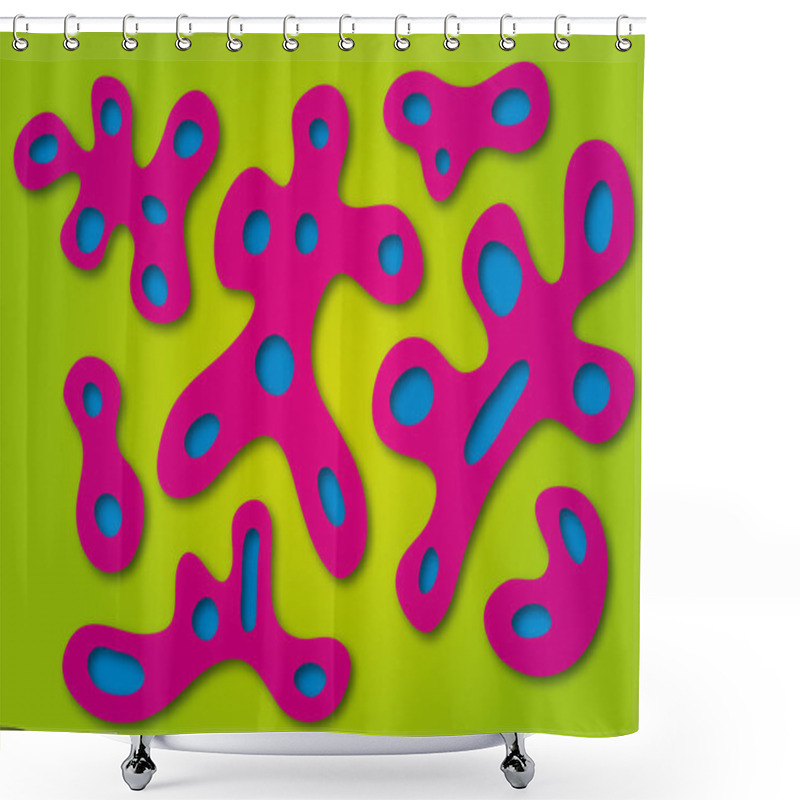 Personality  Abstract Background Shower Curtains