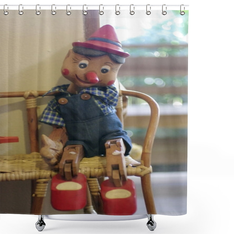 Personality  Pinocchio Doll Shower Curtains