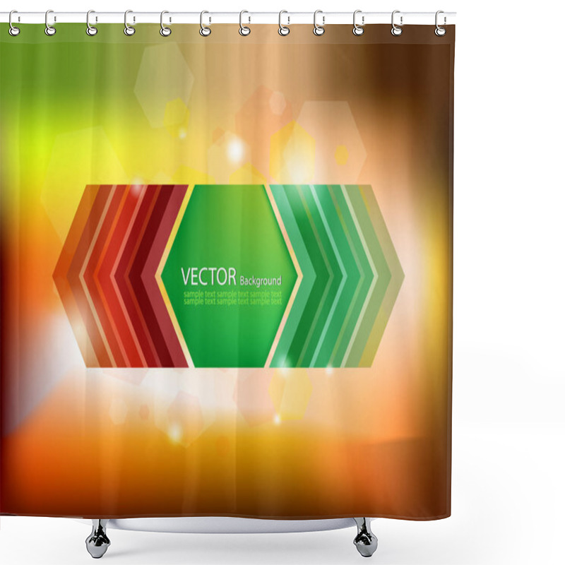 Personality  Abstract Vector Background, EPS 10 Shower Curtains