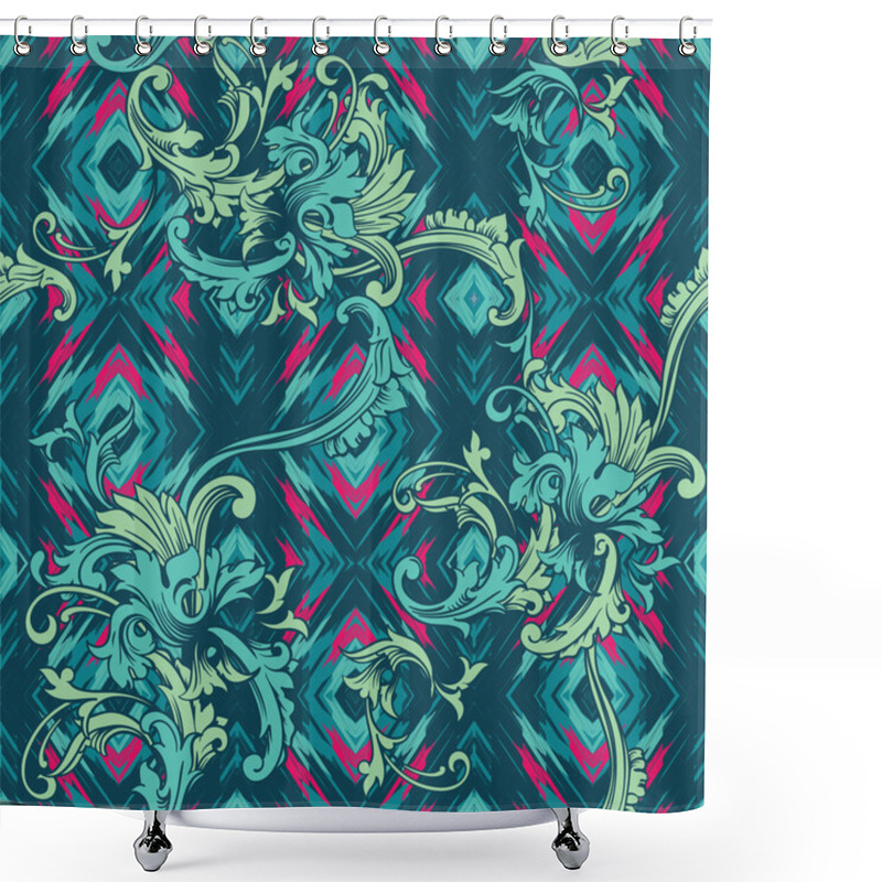 Personality  Eclectic Fabric Seamless Pattern. Shower Curtains