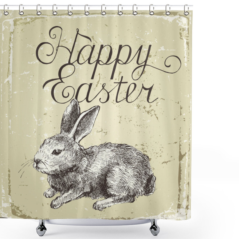 Personality  Easter Card Shower Curtains