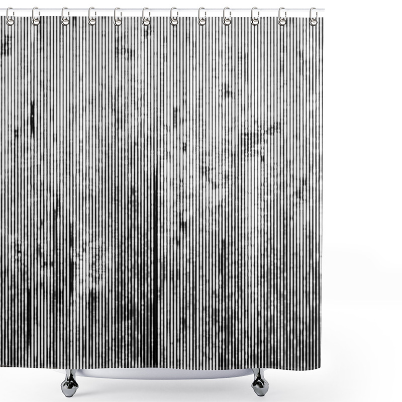 Personality  Monochrome Abstract Background. Black And White Pattern. Halftone Texture. Shower Curtains