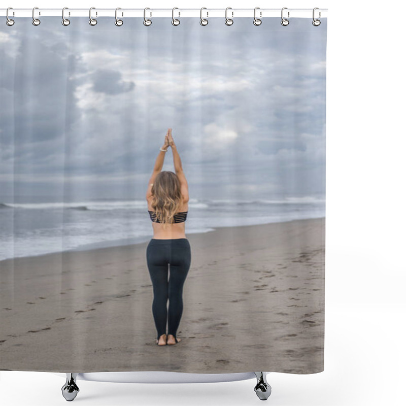 Personality  Tadasana Shower Curtains