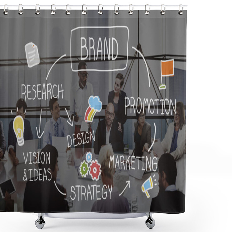 Personality  Business People Group Shower Curtains